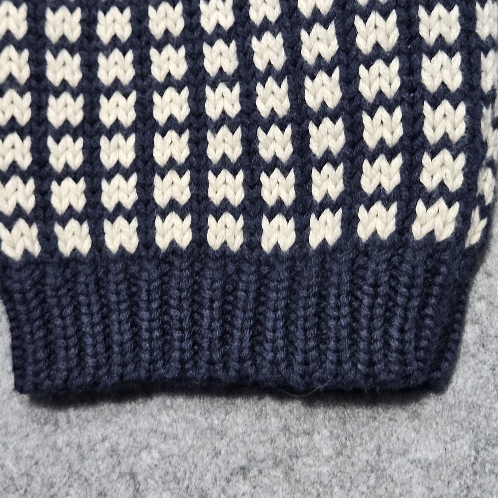 Francis Valentine Blue Natural Archie Cardigan Knit Sweater‎ XL Wool Cashmere - Picture 8 of 16